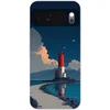 Image de Telefoonhoesje Geschikt voor Google Pixel 10 hoesje - Vuurtoren - Zee - Wolken - Siliconen Telefoonhoesje Telefoonhoesje