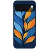Image de Telefoonhoesje Geschikt voor Google Pixel 10 hoesje - Abstract - Bladeren - Blauw - Siliconen Telefoonhoesje Telefoonhoesje