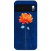 Image de Telefoonhoesje Geschikt voor Google Pixel 10 hoesje - Bloem - Oranje - Bladeren - Siliconen Telefoonhoesje Telefoonhoesje