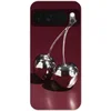 Image de Telefoonhoesje Geschikt voor Google Pixel 10 hoesje - Kersen - Glanzend - Bordeaux - Siliconen Telefoonhoesje Telefoonhoesje