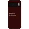 Image de Telefoonhoesje Geschikt voor Google Pixel 10 hoesje - Tekst - Rood - Minimalistisch - Siliconen Telefoonhoesje Telefoonhoesje