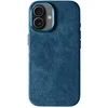 Image de Alcanluxury Alcantara telefoonhoesje geschikt voor Apple iPhone 17 - Ocean Blue