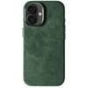 Image de Alcanluxury Alcantara telefoonhoesje geschikt voor Apple iPhone 17 - Midnight Green