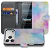 Image de Apple iPhone 17 Pro Bookcase Hoesje Met Pasjeshouder Watercolor Light