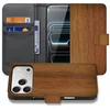 Image de Apple iPhone 17 Pro Book Case Donker Hout Met Pasjeshouder