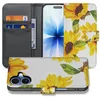 Image de Apple iPhone 17 Hoesje Zonnebloemen Wallet PU Leer 3 Pasjes