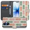 Image de Apple iPhone 17 Book Cover Ananas Roze Rood Groen Met Pasjes