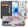 Image de Apple iPhone 17 Bookcase Hoesje Met Pasjes Bird Flowers Print
