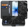 Image de Marmer Zwart Luxe Book Case Apple iPhone 17