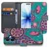Image de Apple iPhone 17 Bookstyle Hoesje Met Pasjes Cirkels en Vlinders