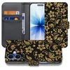 Image de Apple iPhone 17 Boekhoes Gouden Bloemen Met Pasjesvak