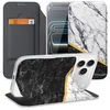 Image de Bookcase Apple iPhone 17 Pro Max Marble White Black