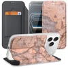 Image de Book Wallet Case Apple iPhone 17 Pro Max Marmer Oranje