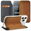 Image de Apple iPhone 17 Pro Book Wallet Case Donker Hout