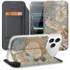 Image de Apple iPhone 17 Pro Book Cover Vintage Bird Flowers