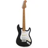 Image de Elektrische Gitaar Kind - 3/4-Formaat - Voor Kinderen - Humbucker & 2 Single-Coils - Linde Body - Incl. Gigbag - Black - Sunset Series