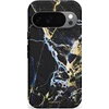 Image de Casetastic Hoesje Geschikt voor Google Pixel 10/10 Pro - Stijlvolle Beschermende Duo-layer Case - Black Gold Marble
