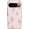 Image de Casetastic Hoesje Geschikt voor Google Pixel 10/10 Pro - Stijlvolle Beschermende Duo-layer Case - Roze Cactussen Pracht