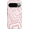 Image de Casetastic Hoesje Geschikt voor Google Pixel 10/10 Pro - Stijlvolle Beschermende Duo-layer Case - Abstracte Roze Vormenspel