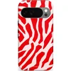 Image de Casetastic Hoesje Geschikt voor Google Pixel 10/10 Pro - Stijlvolle Beschermende Duo-layer Case - Roze Rode Vorm Abstractie
