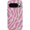 Image de Casetastic Hoesje Geschikt voor Google Pixel 10/10 Pro - Stijlvolle Beschermende Duo-layer Case - Zebra Roze Magenta Flow