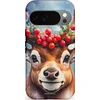 Image de Casetastic Hoesje Geschikt voor Google Pixel 10/10 Pro - Stijlvolle Beschermende Duo-layer Case - Rudolph het Kerst Rendier
