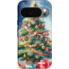 Image de Casetastic Hoesje Geschikt voor Google Pixel 10/10 Pro - Stijlvolle Beschermende Duo-layer Case - Aquarel Kerstboom Cadeau