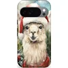 Image de Casetastic Hoesje Geschikt voor Google Pixel 10/10 Pro - Stijlvolle Beschermende Duo-layer Case - Kerst Lama