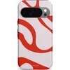 Image de Casetastic Hoesje Geschikt voor Google Pixel 10/10 Pro - Stijlvolle Beschermende Duo-layer Case - Oranje Witte Pebbel Stenen