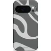 Image de Casetastic Hoesje Geschikt voor Google Pixel 10/10 Pro - Stijlvolle Beschermende Duo-layer Case - Grijze Waves