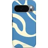 Image de Casetastic Hoesje Geschikt voor Google Pixel 10/10 Pro - Stijlvolle Beschermende Duo-layer Case - Lichtblauwe water vlekken