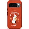 Image de Casetastic Hoesje Geschikt voor Google Pixel 10/10 Pro - Stijlvolle Beschermende Duo-layer Case - Kerst Konijntje Flappie
