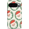 Image de Casetastic Hoesje Geschikt voor Google Pixel 10/10 Pro - Stijlvolle Beschermende Duo-layer Case - Zuurstok Groen Witte Kerstman