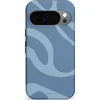 Image de Casetastic Hoesje Geschikt voor Google Pixel 10/10 Pro - Stijlvolle Beschermende Duo-layer Case - Blauwe Water Golven