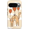Image de Casetastic Hoesje Geschikt voor Google Pixel 10/10 Pro - Stijlvolle Beschermende Duo-layer Case - Kattenfeest Ballonnen