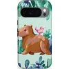 Image de Casetastic Hoesje Geschikt voor Google Pixel 10/10 Pro - Stijlvolle Beschermende Duo-layer Case - Capibara Vogeltjes Vriend