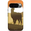 Image de Casetastic Hoesje Geschikt voor Google Pixel 10/10 Pro - Stijlvolle Beschermende Duo-layer Case - Silhouet Alpaca