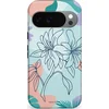 Image de Casetastic Hoesje Geschikt voor Google Pixel 10/10 Pro - Stijlvolle Beschermende Duo-layer Case - Mint Bloemprint