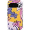 Image de Casetastic Hoesje Geschikt voor Google Pixel 10/10 Pro - Stijlvolle Beschermende Duo-layer Case - Paarse Lelie Kunst