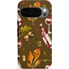 Image de Casetastic Hoesje Geschikt voor Google Pixel 10/10 Pro - Stijlvolle Beschermende Duo-layer Case - Rode Wijn Bladeren