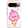Image de Casetastic Hoesje Geschikt voor Google Pixel 10/10 Pro - Stijlvolle Beschermende Duo-layer Case - Roze Kawaii Dessert