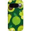 Image de Casetastic Hoesje Geschikt voor Google Pixel 10/10 Pro - Stijlvolle Beschermende Duo-layer Case - Peren Appel Groen
