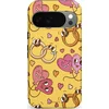 Image de Casetastic Hoesje Geschikt voor Google Pixel 10/10 Pro - Stijlvolle Beschermende Duo-layer Case - Gele Hartenpret