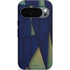 Image de Casetastic Hoesje Geschikt voor Google Pixel 10/10 Pro - Stijlvolle Beschermende Duo-layer Case - Blauwgroene Driehoeken