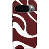 Image de Casetastic Hoesje Geschikt voor Google Pixel 10/10 Pro - Stijlvolle Beschermende Duo-layer Case - Bordeaux Swirl