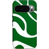 Image de Casetastic Hoesje Geschikt voor Google Pixel 10/10 Pro - Stijlvolle Beschermende Duo-layer Case - Groene Golven