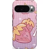 Image de Casetastic Hoesje Geschikt voor Google Pixel 10/10 Pro - Stijlvolle Beschermende Duo-layer Case - Zoete aardbeien raster