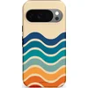 Image de Casetastic Hoesje Geschikt voor Google Pixel 10/10 Pro - Stijlvolle Beschermende Duo-layer Case - Nostalgische golven
