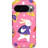 Image de Casetastic Hoesje Geschikt voor Google Pixel 10/10 Pro - Stijlvolle Beschermende Duo-layer Case - Slimme konijnensprongen