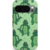 Image de Casetastic Hoesje Geschikt voor Google Pixel 10/10 Pro - Stijlvolle Beschermende Duo-layer Case - Kroko dans